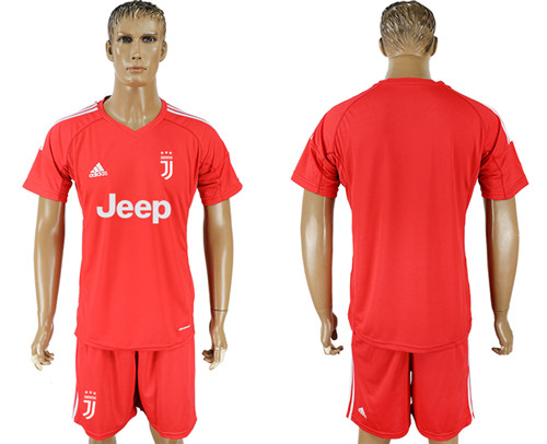 2017 18 Juventus Red Goalkeeper Soccer Jersey