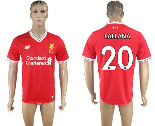 2017 18 Liverpool 20 LALLANA Home Thailand Soccer Jersey