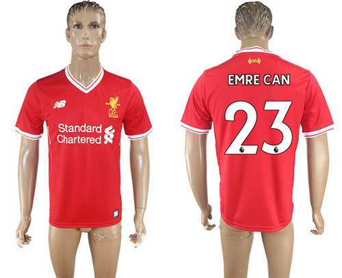 2017 18 Liverpool 23 EMRE CAN Home Thailand Soccer Jersey