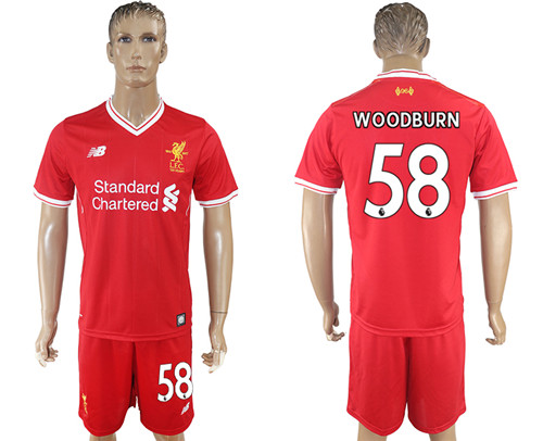2017 18 Liverpool 58 WOODBURN Home Soccer Jersey