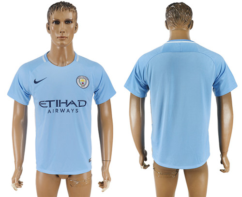 2017 18 Manchester City Home Thailand Soccer Jersey