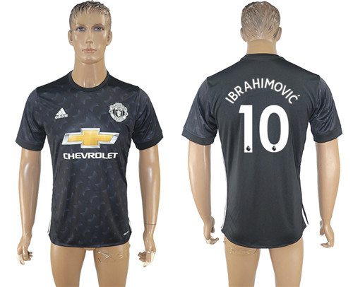 2017 18 Manchester United 10 IBRAHIMOVIC Away Thailand Soccer Jersey