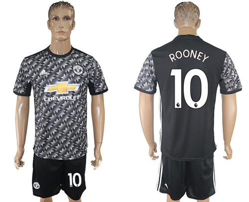 2017 18 Manchester United 10 ROONEY Away Soccer Jersey