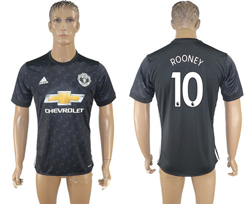 2017 18 Manchester United 10 ROONEY Third Away Thailand Soccer Jersey