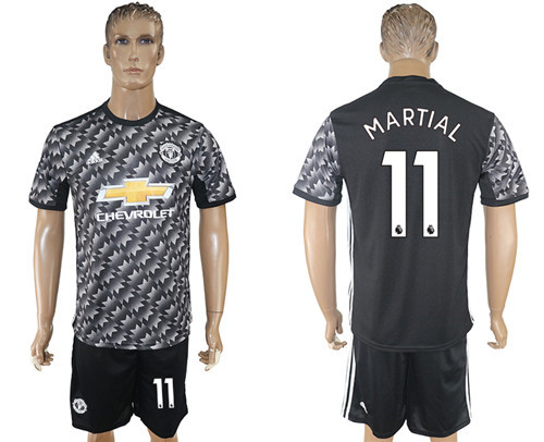 2017 18 Manchester United 11 MARTIAL Away Soccer Jersey
