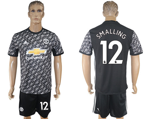2017 18 Manchester United 12 SMALLING Away Soccer Jersey