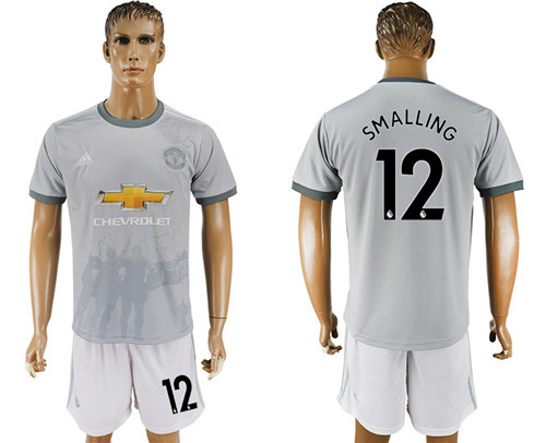 2017 18 Manchester United 12 SMALLING Third Away Soccer Jersey