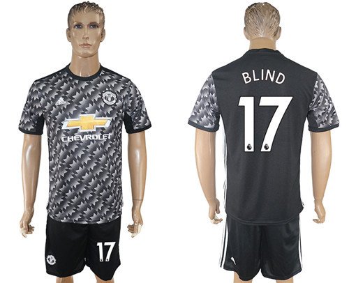 2017 18 Manchester United 17 BLIND Away Soccer Jersey