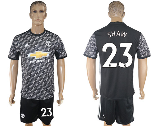 2017 18 Manchester United 23 SHAW Away Soccer Jersey