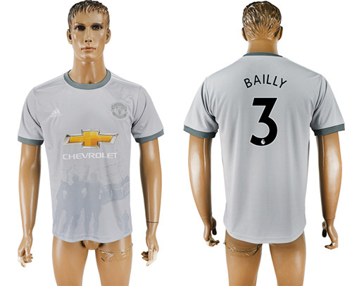 2017 18 Manchester United 3 BAILLY Away Thailand Soccer Jersey