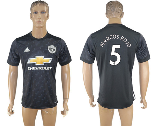 2017 18 Manchester United 5 MARCOS ROJO Third Away Thailand Soccer Jersey
