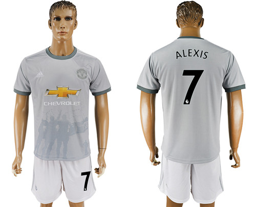 2017 18 Manchester United 7 ALEXIS Third Away Soccer Jersey