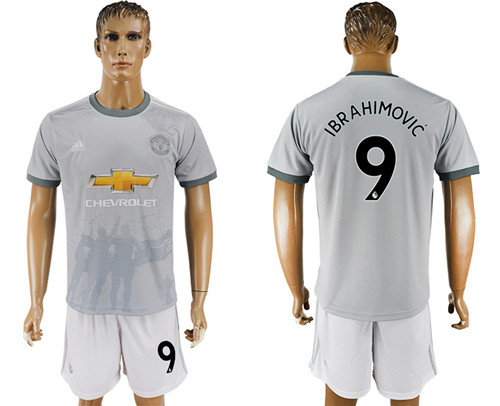 2017 18 Manchester United 9 IBRAHIMOVIC Third Away Soccer Jersey