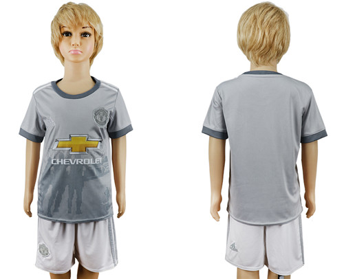 2017 18 Manchester United Third Away Youth Soccer Jersey