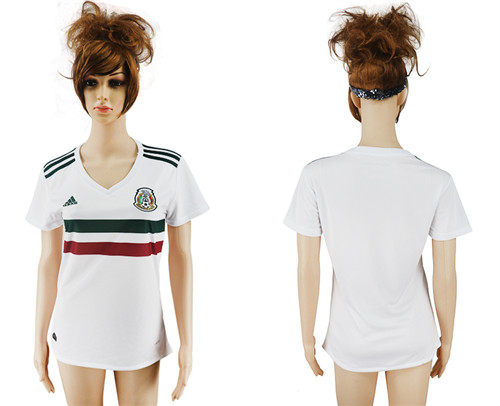 2017 18 Mexico Away Women Soccer Jersey