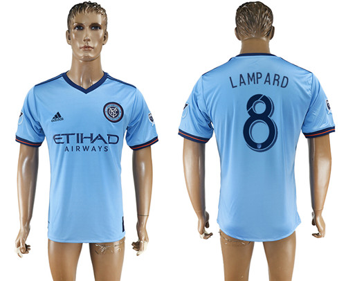 2017 18 New York City FC 8 LAMPARD Home Thailand Soccer Jersey