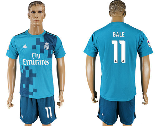 2017 18 Real Madrid 11 BALE Third Away Soccer Jersey