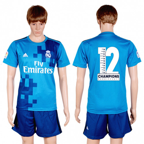 2017 18 Real Madrid 12 Champions Third Away Soccer Jersey