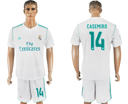 2017 18 Real Madrid 14 CASEMIRO Home Soccer Jersey