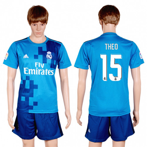2017 18 Real Madrid 15 THEO Third Away Soccer Jersey