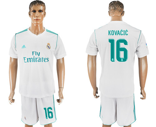 2017 18 Real Madrid 16 KOVACIC Home Soccer Jersey