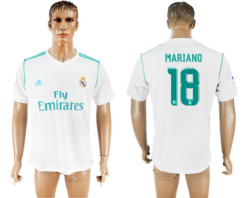 2017 18 Real Madrid 18 MARIANO Home Thailand Soccer Jersey