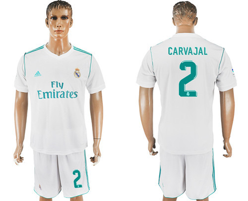 2017 18 Real Madrid 2 CARVAJAL Home Soccer Jersey