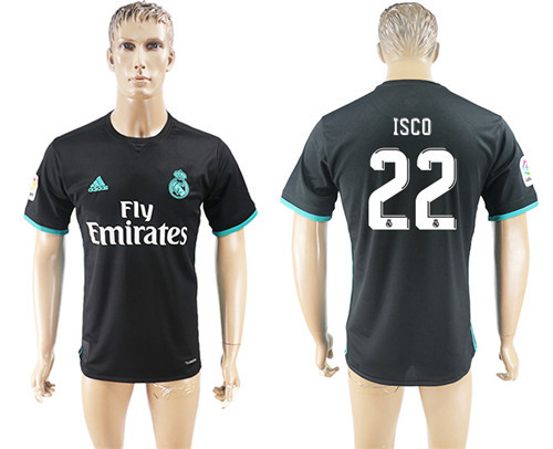 2017 18 Real Madrid 22 ISCO Away Thailand Soccer Jersey