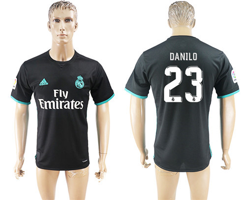 2017 18 Real Madrid 23 DANILO Away Thailand Soccer Jersey