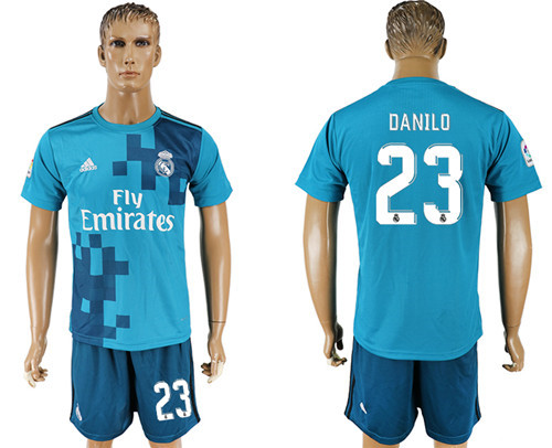 2017 18 Real Madrid 23 DANILO Third Away Soccer Jersey