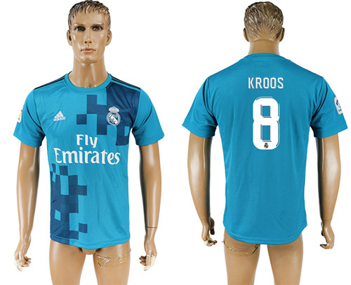 2017 18 Real Madrid 8 KROOS Third Away Thailand Soccer Jersey