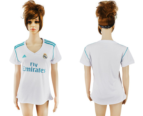 2017 18 Real Madrid Home Women Soccer Jersey