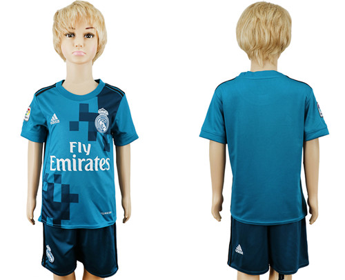 2017 18 Real Madrid Third Away Youth Soccer Jersey