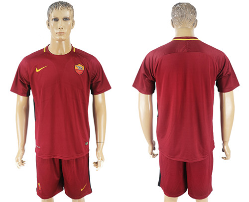 2017 18 Roma Home Soccer Jersey