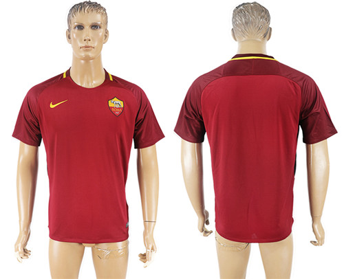 2017 18 Roma Home Thailand Soccer Jersey