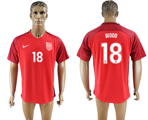 2017 18 USA 18 WOOD Home Thailand Soccer Jersey