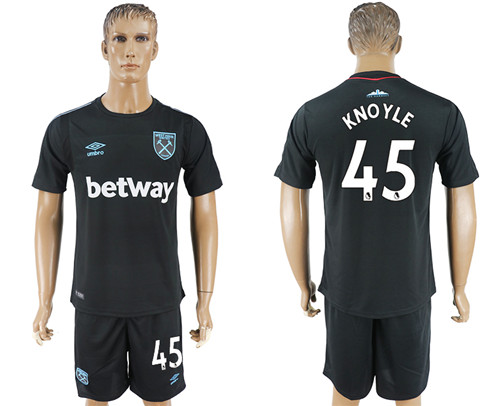 2017 18 West Ham United 45 KNOYLE Away Soccer Jersey