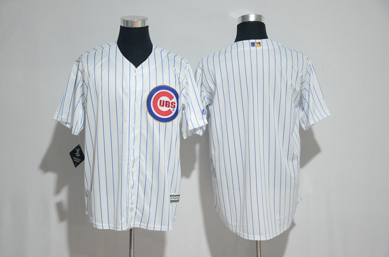 2017 Gold Program Jersey Chicago Cubs Blank White Cool Base Jerseys