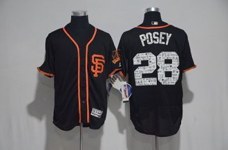 2017 Spring Training San Francisco Giants Mens Jerseys 28 Buster Posey Team Jersey Flexbase Collection Baseball Jersey