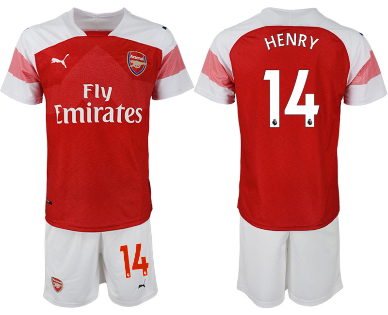 2018 19 Arsenal 14 HENRY Home Soccer Jersey