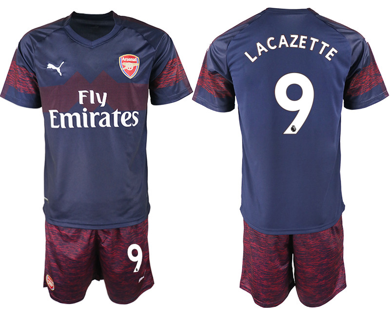 2018 19 Arsenal 9 LACAZETTE Away Soccer Jersey