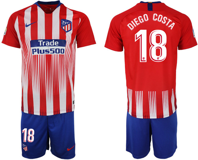 2018 19 Atletico Madrid 18 DIEGO COSTA Home Soccer Jersey
