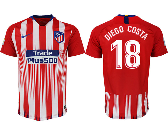 2018 19 Atletico Madrid 18 DIEGO COSTA Home Thailand Soccer Jersey