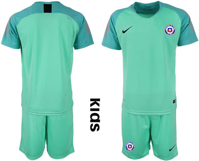 2018 19 Chile Green Youth Goalkeeper Soccer Jersey