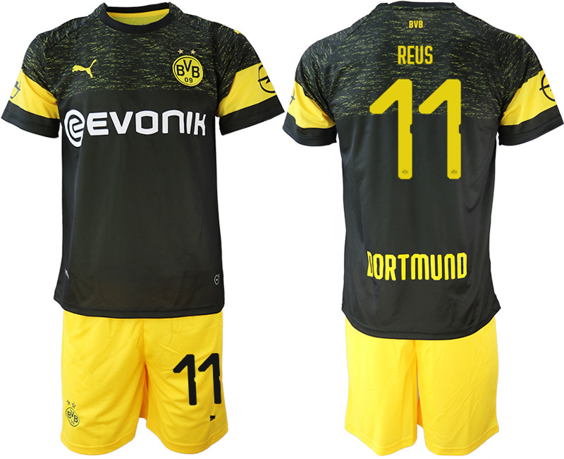 2018 19 Dortmund 11 REUS Away Soccer Jersey