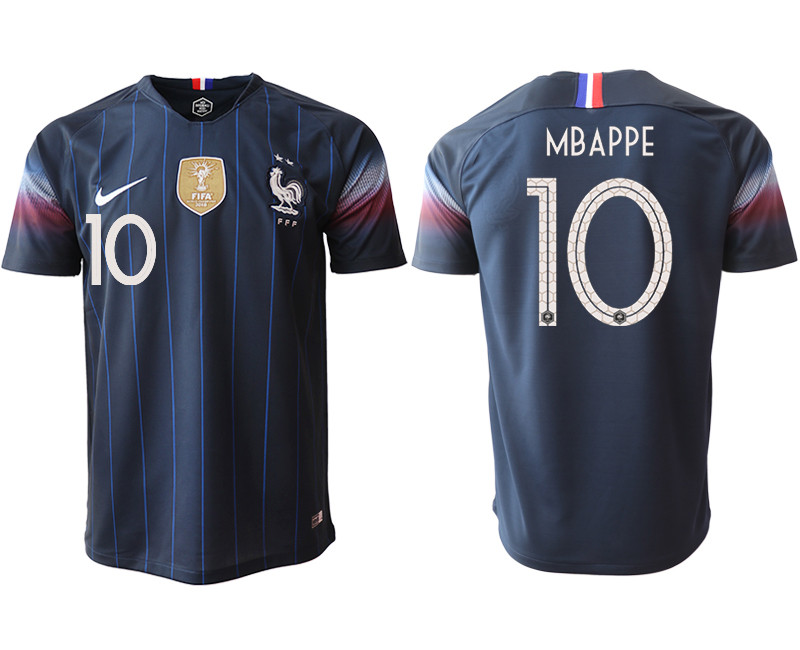 2018 19 France 10 MBAPPE Home Thailand Soccer Jersey
