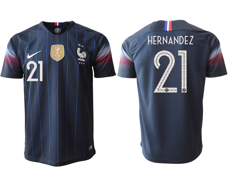 2018 19 France 21 HERNANDEZ Home Thailand Soccer Jersey