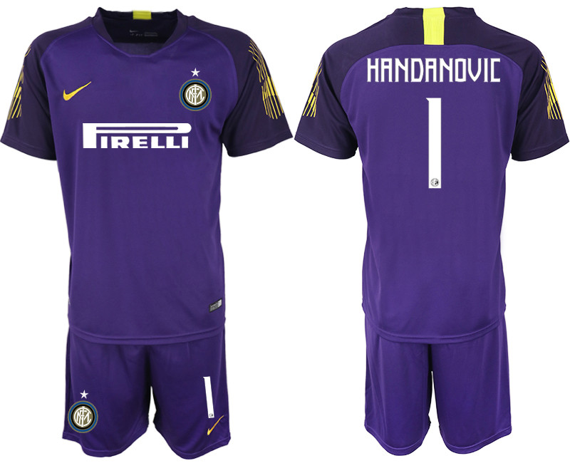 2018 19 Inter Milan 1 HANDANOVIC Purple Goalkeeper Soccer Jersey