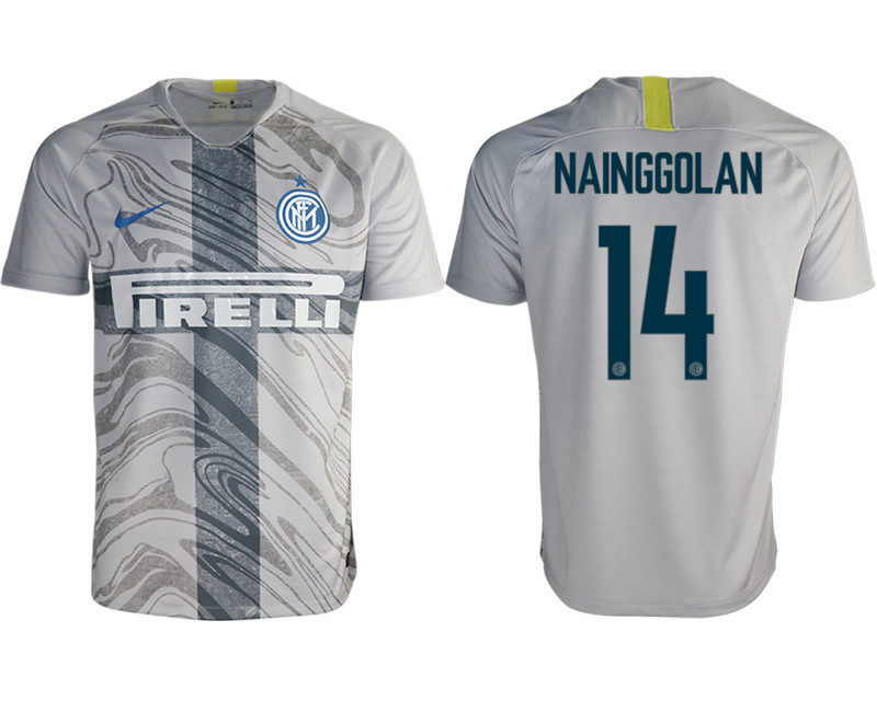 2018 19 Inter Milan 14 NAINGGOLAN Third Away Thailand Soccer Jersey