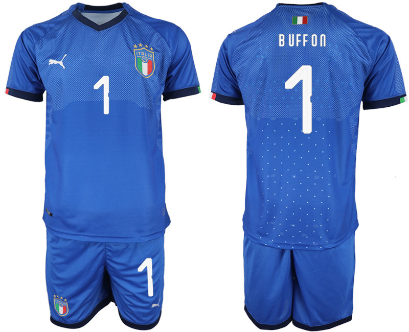 2018 19 Italy 1 BUFFON Home Soccer Jersey